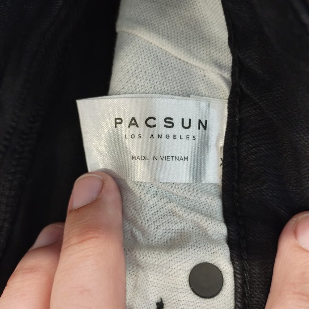Pacsun Shorts Womens Sz 10 Black Cut-off 2" Inseam Summer Faded High Rise Grunge - Picture 11 of 16